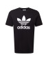 ADIDAS ORIGINALS Μπλουζάκι 'Adicolor Classics Trefoil' μαύρο / λευκό - Pepit.gr