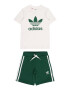 ADIDAS ORIGINALS Φόρμα τρεξίματος 'Adicolor And' σκούρο πράσινο / λευκό μαλλιού - Pepit.gr