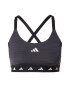 ADIDAS PERFORMANCE Αθλητικό σουτιέν 'Aeroimpact Light-Support Techfit' γκρι / μαύρο / λευκό - Pepit.gr