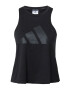 ADIDAS PERFORMANCE Αθλητικό τοπ 'Train Icons 3 Bar Logo' μαύρο - Pepit.gr