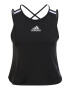 ADIDAS SPORTSWEAR Αθλητικό τοπ μαύρο / λευκό - Pepit.gr