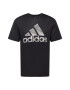 ADIDAS PERFORMANCE Λειτουργικό μπλουζάκι 'Techfit 3-Stripes' μαύρο / λευκό - Pepit.gr