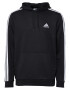 ADIDAS SPORTSWEAR Αθλητική μπλούζα φούτερ 'Essentials 3-Stripes' μαύρο / λευκό - Pepit.gr