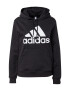 ADIDAS SPORTSWEAR Αθλητική μπλούζα φούτερ 'Essentials Big Logo Fleece' μαύρο / λευκό - Pepit.gr