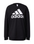 ADIDAS SPORTSWEAR Αθλητική μπλούζα φούτερ 'Essentials Big Logo French Terry' μαύρο / λευκό - Pepit.gr