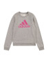 ADIDAS SPORTSWEAR Αθλητική μπλούζα φούτερ 'Essentials Big Logo ' γκρι / ροζ - Pepit.gr