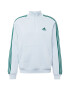 ADIDAS SPORTSWEAR Αθλητική μπλούζα φούτερ 'Essentials Fleece 3-Stripes ' γαλάζιο / πράσινο - Pepit.gr