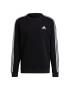 ADIDAS SPORTSWEAR Αθλητική μπλούζα φούτερ 'Essentials Fleece 3-Stripes' μαύρο / λευκό - Pepit.gr