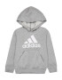 ADIDAS SPORTSWEAR Αθλητική μπλούζα φούτερ 'Essentials Logo' γκρι μελανζέ / λευκό - Pepit.gr