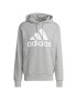 ADIDAS SPORTSWEAR Αθλητική μπλούζα φούτερ γκρι μελανζέ / λευκό - Pepit.gr