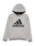 ADIDAS SPORTSWEAR Αθλητική μπλούζα φούτερ γκρι μελανζέ / μαύρο - Pepit.gr