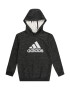 ADIDAS SPORTSWEAR Αθλητική μπλούζα φούτερ μαύρο μελανζέ / offwhite - Pepit.gr