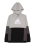 ADIDAS SPORTSWEAR Αθλητική μπλούζα φούτερ σκούρο γκρι / γκρι μελανζέ / μαύρο / λευκό - Pepit.gr