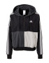 ADIDAS SPORTSWEAR Αθλητική ζακέτα φούτερ ανοικτό γκρι / σκούρο γκρι / μαύρο / λευκό - Pepit.gr