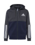 ADIDAS SPORTSWEAR Αθλητική ζακέτα φούτερ γκρι / ανθρακί / λευκό - Pepit.gr