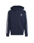 ADIDAS SPORTSWEAR Αθλητική ζακέτα φούτερ 'Essentials French Terry 3-Stripes ' σκούρο μπλε / λευκό - Pepit.gr