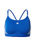 ADIDAS SPORTSWEAR Αθλητικό σουτιέν 'Aeroreact Light-Support 3-Stripes' μπλε / λευκό - Pepit.gr