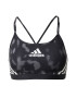 ADIDAS SPORTSWEAR Αθλητικό σουτιέν 'Aeroreact Light-Support Hyperglam Printed' ανθρακί / σκούρο γκρι / λευκό - Pepit.gr