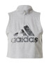 ADIDAS SPORTSWEAR Λειτουργικό μπλουζάκι 'Graphic' ανοικτό γκρι / σκούρο γκρι / γκρι μελανζέ / μαύρο - Pepit.gr