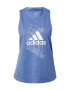 ADIDAS SPORTSWEAR Αθλητικό τοπ μπλε / λευκό - Pepit.gr