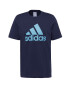 ADIDAS SPORTSWEAR Λειτουργικό μπλουζάκι 'Essentials Big Logo' ναυτικό μπλε / μπλε ουρανού - Pepit.gr