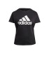 ADIDAS SPORTSWEAR Λειτουργικό μπλουζάκι 'Essentials Logo ' μαύρο / λευκό - Pepit.gr