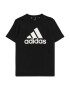 ADIDAS SPORTSWEAR Λειτουργικό μπλουζάκι 'Essentials Logo' μαύρο / λευκό - Pepit.gr