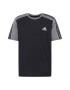 ADIDAS SPORTSWEAR Λειτουργικό μπλουζάκι 'Essentials Mélange' γκρι μελανζέ / μαύρο / λευκό - Pepit.gr