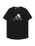 ADIDAS SPORTSWEAR Λειτουργικό μπλουζάκι 'Train Icons Aeroready Logo' γκρι / μαύρο / λευκό - Pepit.gr