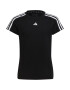 ADIDAS SPORTSWEAR Λειτουργικό μπλουζάκι 'Train Essentials Aeroready 3-Stripes -Fit ' μαύρο / λευκό - Pepit.gr