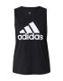 ADIDAS SPORTSWEAR Αθλητικό τοπ 'Essentials' μαύρο / λευκό - Pepit.gr