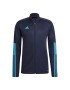 ADIDAS SPORTSWEAR Μπουφάν άσκησης 'Tiro' μπλε νύχτας / μπλε κυανό / λευκό - Pepit.gr