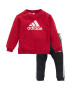 ADIDAS SPORTSWEAR Φόρμα 'Bagde of Sport' κόκκινο / μαύρο / λευκό - Pepit.gr