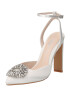 BUFFALO Γόβες slingback 'JUDY ICE' ασημί / διαφανές / offwhite - Pepit.gr