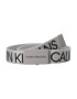 Calvin Klein Jeans Ζώνη 'CANVAS LOGO BELT' ανοικτό γκρι / μαύρο - Pepit.gr