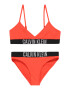 Calvin Klein Swimwear Μπικίνι 'Intense Power' σκούρο πορτοκαλί / μαύρο / λευκό - Pepit.gr