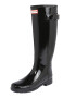 HUNTER Γαλότσα 'WOMENS REFINED TALL GLOSS' μαύρο - Pepit.gr