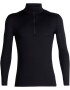 ICEBREAKER Base layer '200 Oasis Zip' μαύρο - Pepit.gr