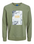 Jack & Jones Junior Μπλούζα φούτερ 'Crayon' μπλε νύχτας / λαδί / πορτοκαλί / λευκό - Pepit.gr