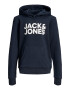 Jack & Jones Junior Μπλούζα φούτερ ναυτικό μπλε / λευκό - Pepit.gr