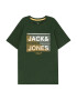 Jack & Jones Junior Μπλουζάκι 'KAIN' μουσταρδί / σκούρο πράσινο / λευκό - Pepit.gr