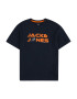 Jack & Jones Junior Μπλουζάκι ναυτικό μπλε / γκρι / πορτοκαλί - Pepit.gr