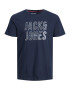 Jack & Jones Junior Μπλουζάκι 'XILO' μπλε / ναυτικό μπλε / λευκό - Pepit.gr