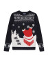 Jack & Jones Junior Πουλόβερ 'REXMAS' ναυτικό μπλε / κόκκινο / λευκό - Pepit.gr