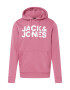 JACK & JONES Μπλούζα φούτερ ανοικτό ροζ / λευκό - Pepit.gr