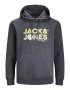 JACK & JONES Μπλούζα φούτερ 'DUST' κίτρινο / γκρι βασάλτη / λευκό - Pepit.gr