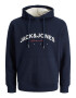 JACK & JONES Μπλούζα φούτερ 'Friday' ναυτικό μπλε / ανοικτό κόκκινο / λευκό - Pepit.gr