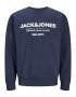 JACK & JONES Μπλούζα φούτερ 'Gale' ναυτικό μπλε / λευκό - Pepit.gr