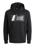 JACK & JONES Μπλούζα φούτερ γκρι / μαύρο / λευκό - Pepit.gr