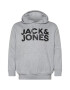 Jack & Jones Plus Μπλούζα φούτερ 'Ecorp' γκρι μελανζέ / μαύρο - Pepit.gr